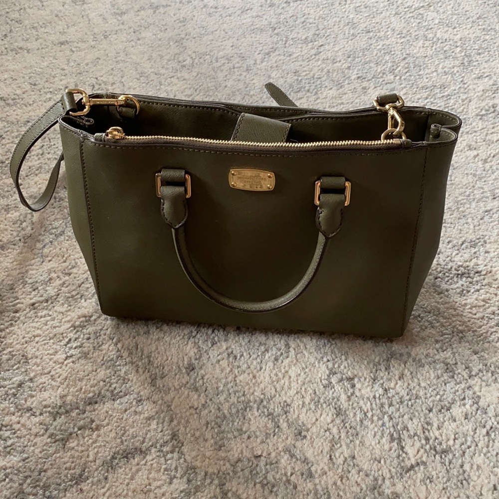 Hunter Green Michael Kors Purse